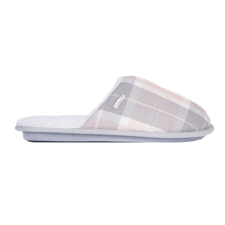 The Barbour Ladies Maddie Mule Slipper in Grey Print#Grey Print