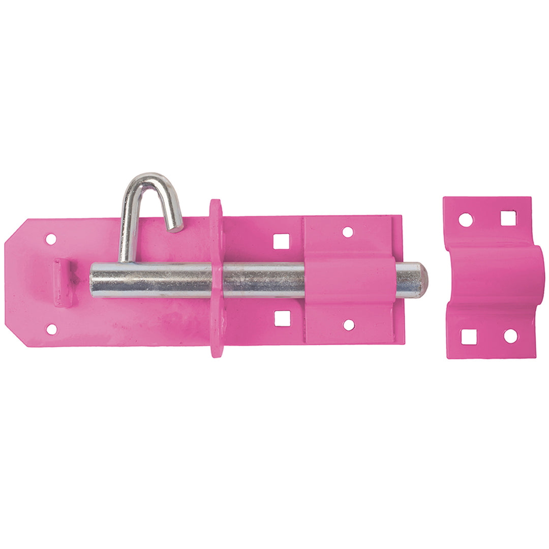The Perry Equestrian Heavy Brenton Padlock Bolts in Pink#Pink
