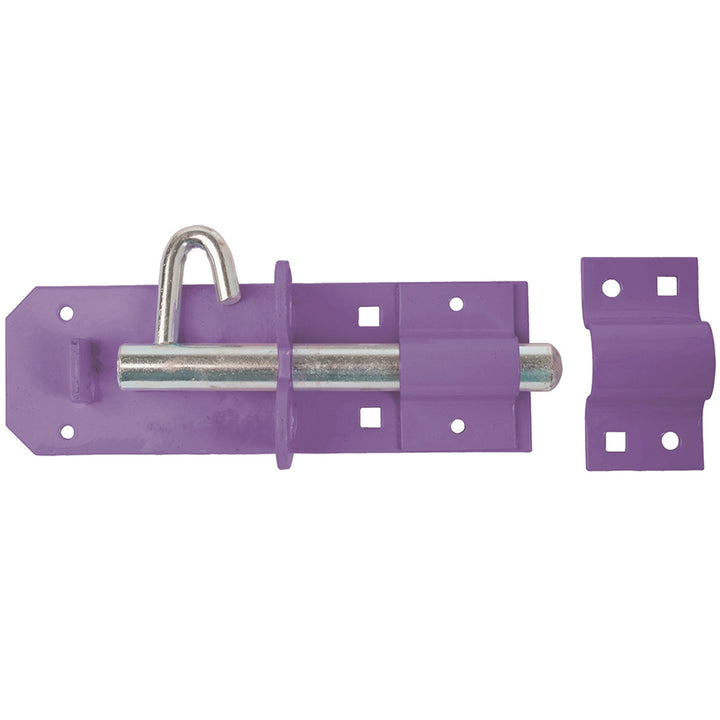 The Perry Equestrian Heavy Brenton Padlock Bolts in Purple#Purple