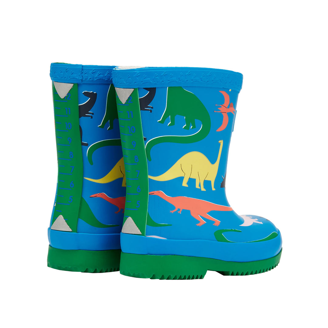 Joules Baby Blue Dinos Welly Print
