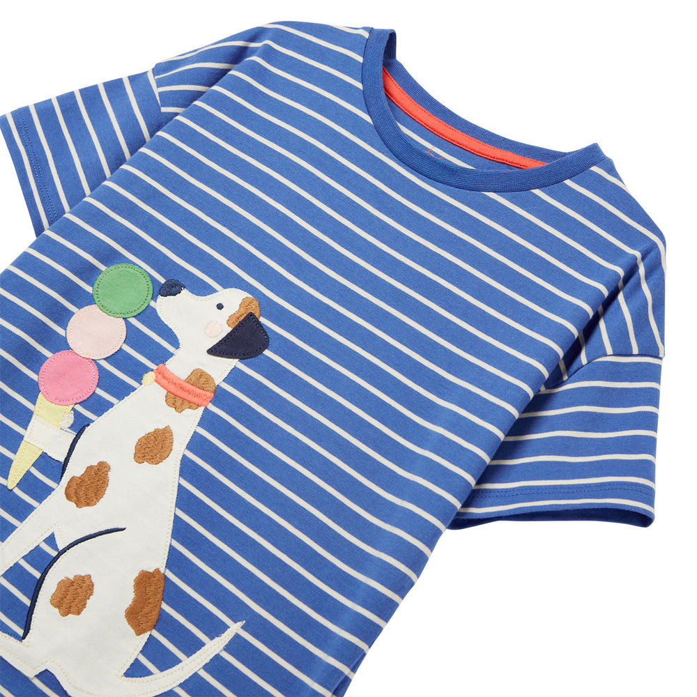 Joules Girls Bethany Short Sleeve Applique T-Shirt