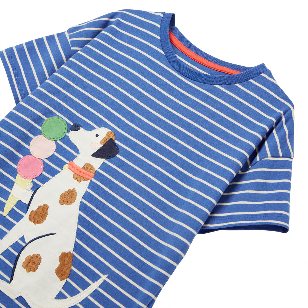 Joules Girls Bethany Short Sleeve Applique T-Shirt