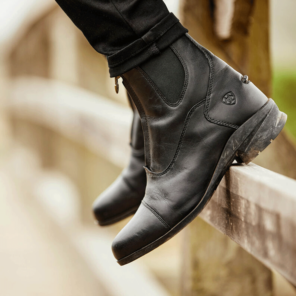 ARIAT Women's Heritage Contour Field Zip Tall Riding Boot - Full-Grain Leather, Duratread Outsole