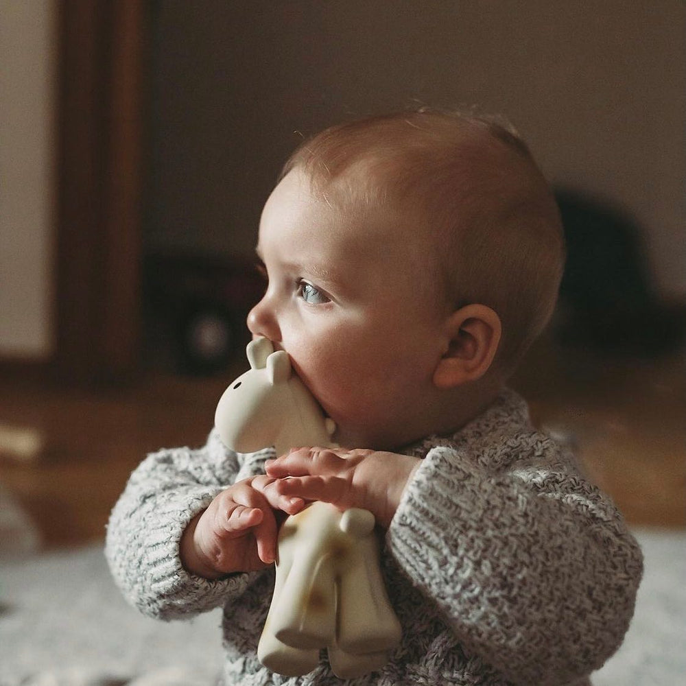 Tikiri My First Giraffe Natural Rubber Baby Rattle & Bath Toy