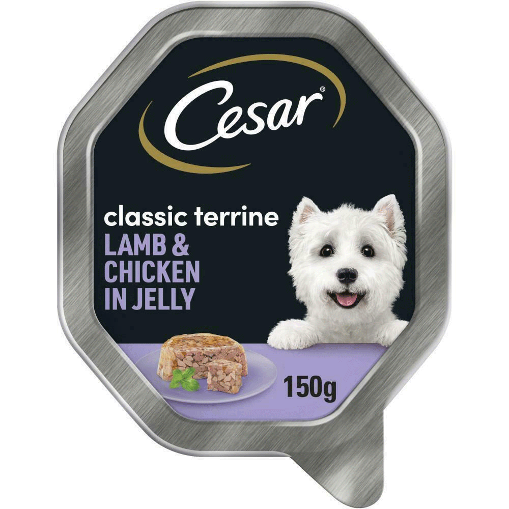 Cesar Classics Terrine with Lamb & Chicken Dog Food Multipack 14 x 150g