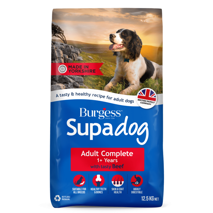 Burgess Superdog Adult Dog Food with Tasty Beef 12.5kg