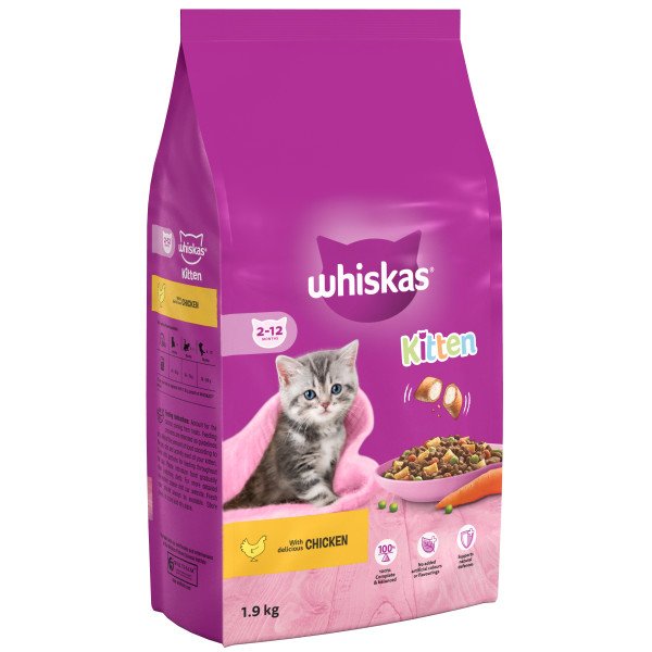 Whiskas Dry Kitten Food with Chicken 1.9kg