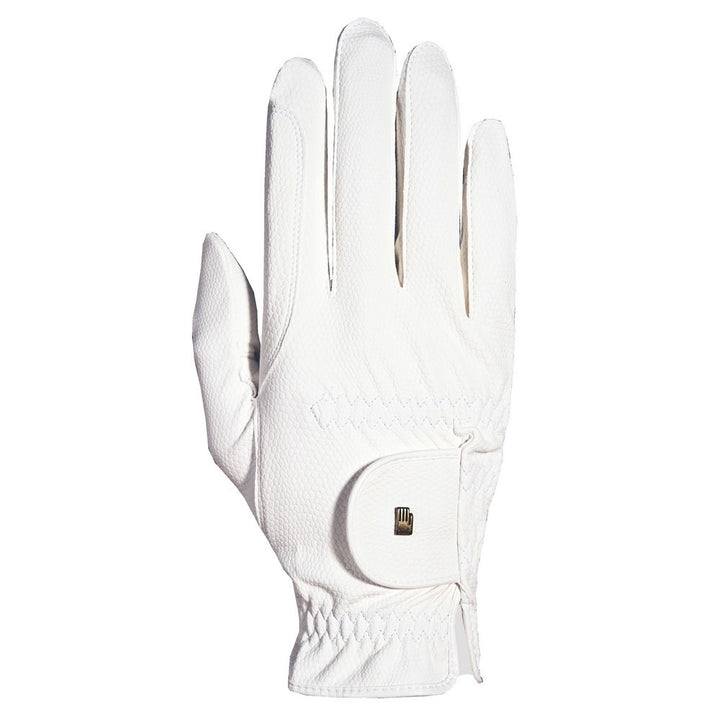 The Roeckl Ladies Chester Grip Riding Gloves in White#White