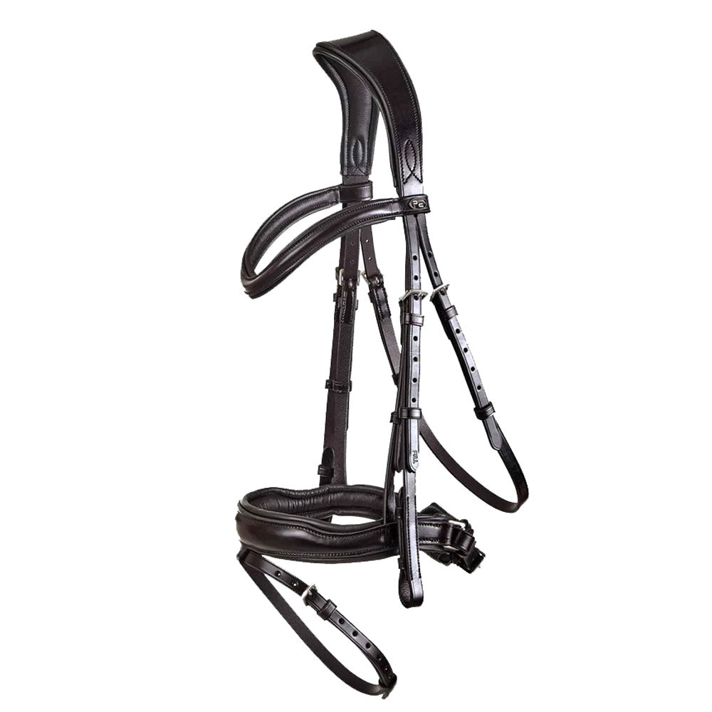 The Premier Equine Favoloso Anatomic Bridle with Flash Noseband in Brown#Brown