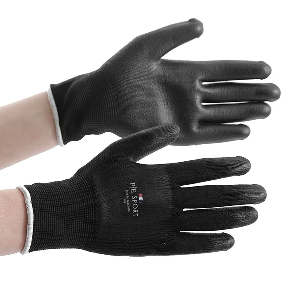 The Premier Equine Multi Purpose Yard Gloves in Black#Black