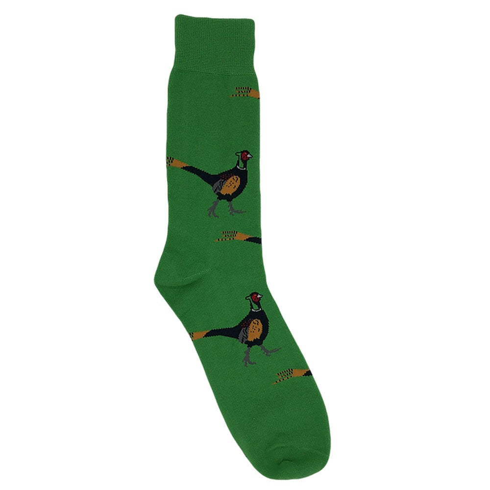The Shuttle Socks Ladies Pheasant Socks in Green#Green