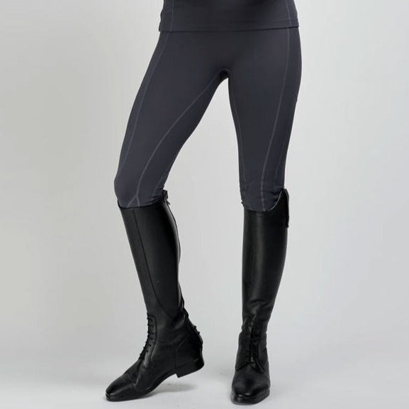 Mochara Ladies Technical Leggings in Dark Grey#Dark Grey