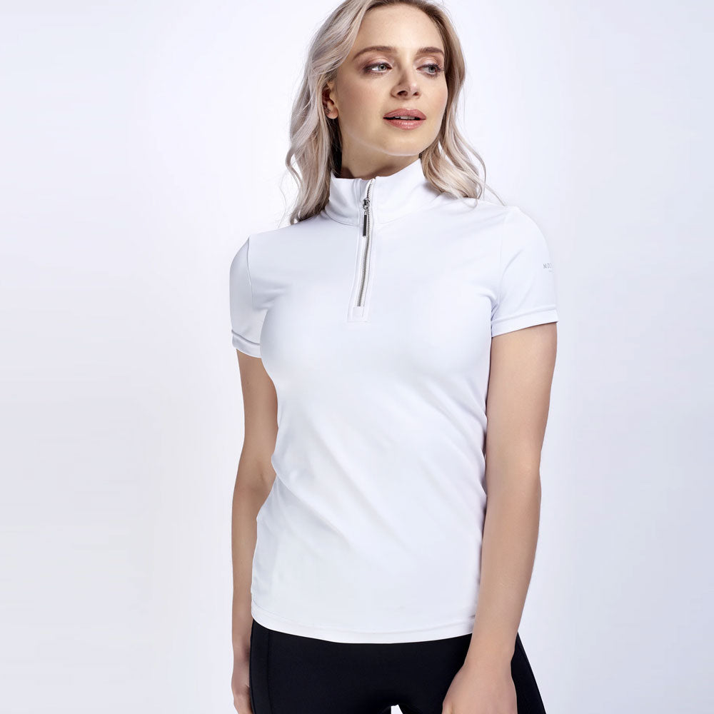 The Mochara Ladies Technical Short Sleeve Competition Shirt in White#White