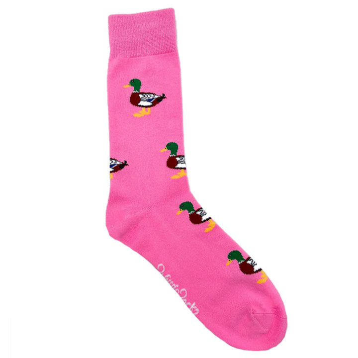 The Shuttle Socks Ladies Duck Socks in Pink#Pink