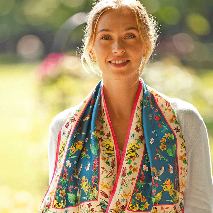 Clare Haggas Dream Can Come True Anniversary Collection Narrow Silk Scarf