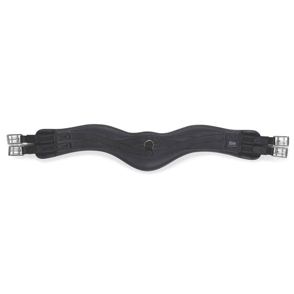 The Shires Anti-Chafe Anatomical Elasticated Girth in Black#Black