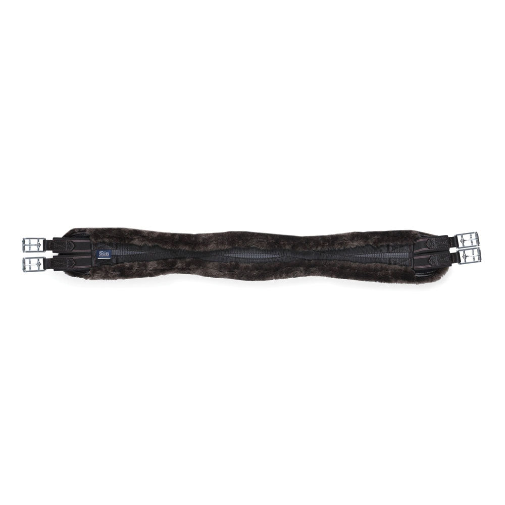The Shires Performance Supafleece Contour Girth in Brown#Brown
