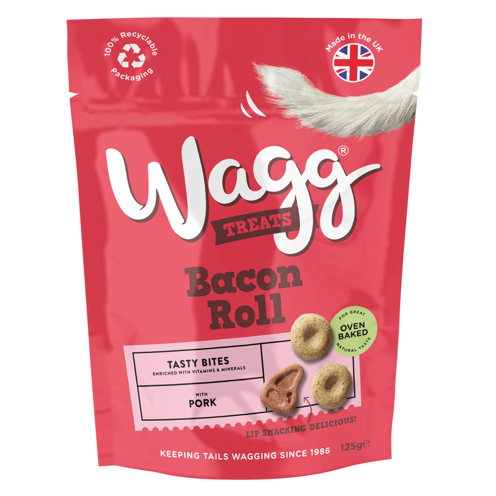 Wagg Bacon Roll Tasty Bites 125g