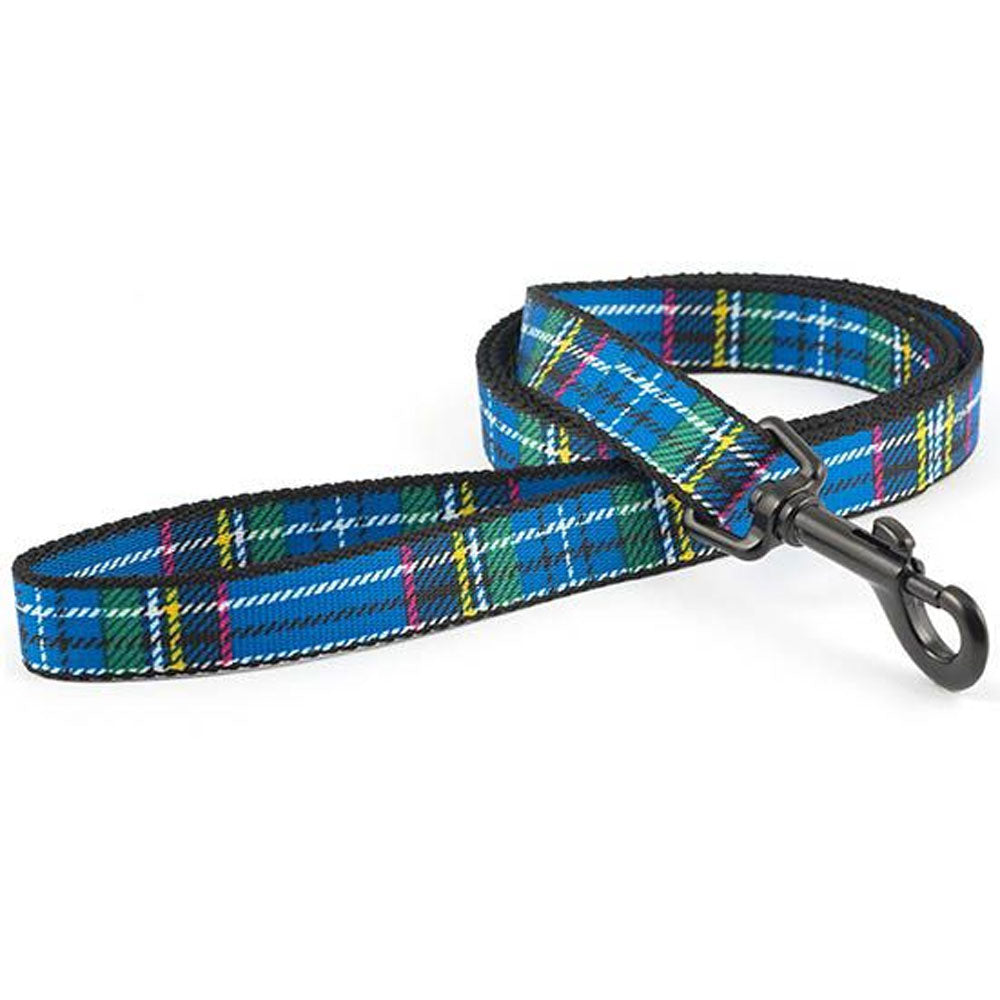 The Ancol Tartan Lead in Blue#Blue