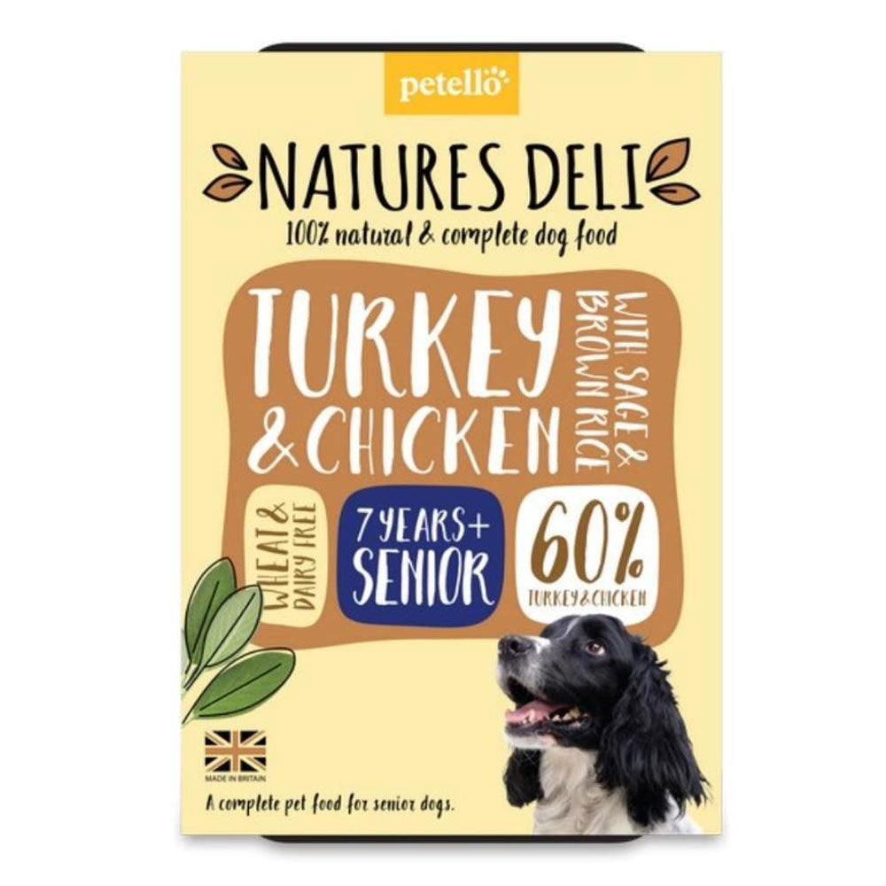 Natures Deli Chicken & Turkey Dog Food for Senior Dogs 400g