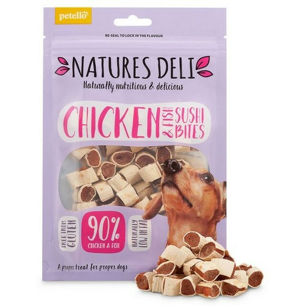 Natures Deli Chicken and Fish Sushi Bites 100g