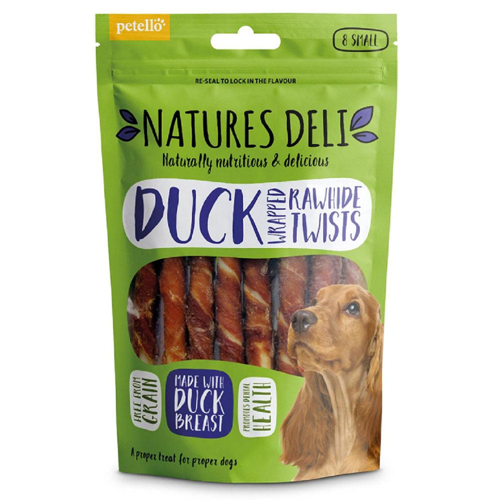 Natures Deli Duck Wrapped Rawhide Twist 120g