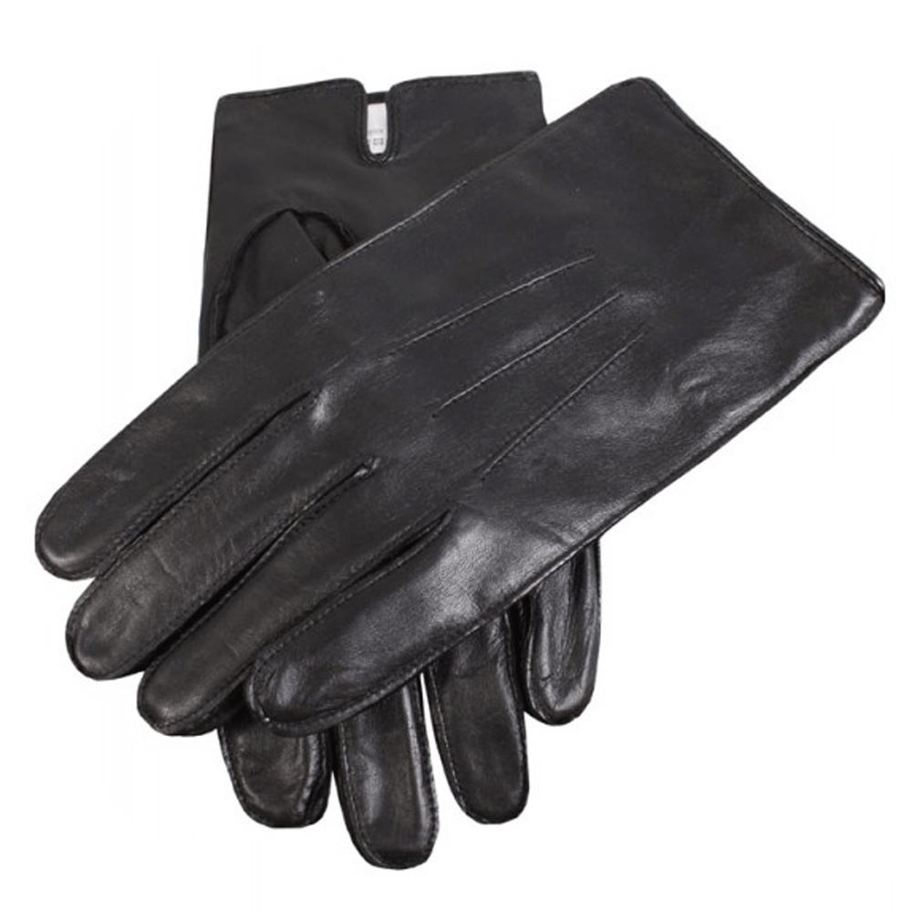 The Dents Mens Hastings Leather Gloves in Black#Black
