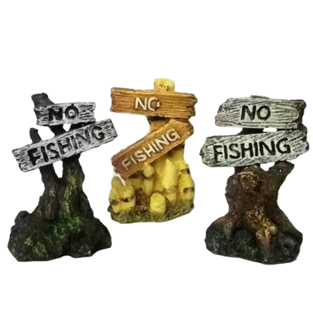 Classic Nautical No Fishing Sign