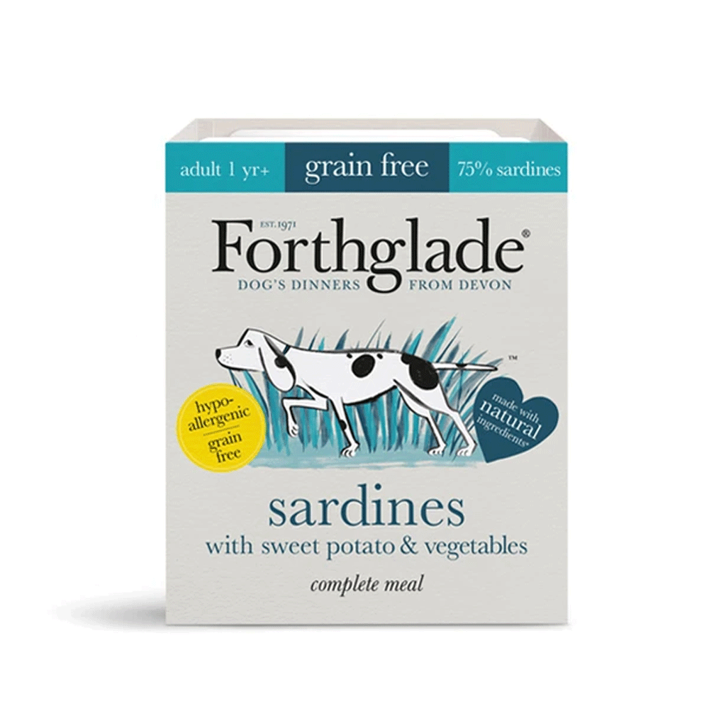 Forthglade Complete Grain Free Sardine Adult Dog Food 395g