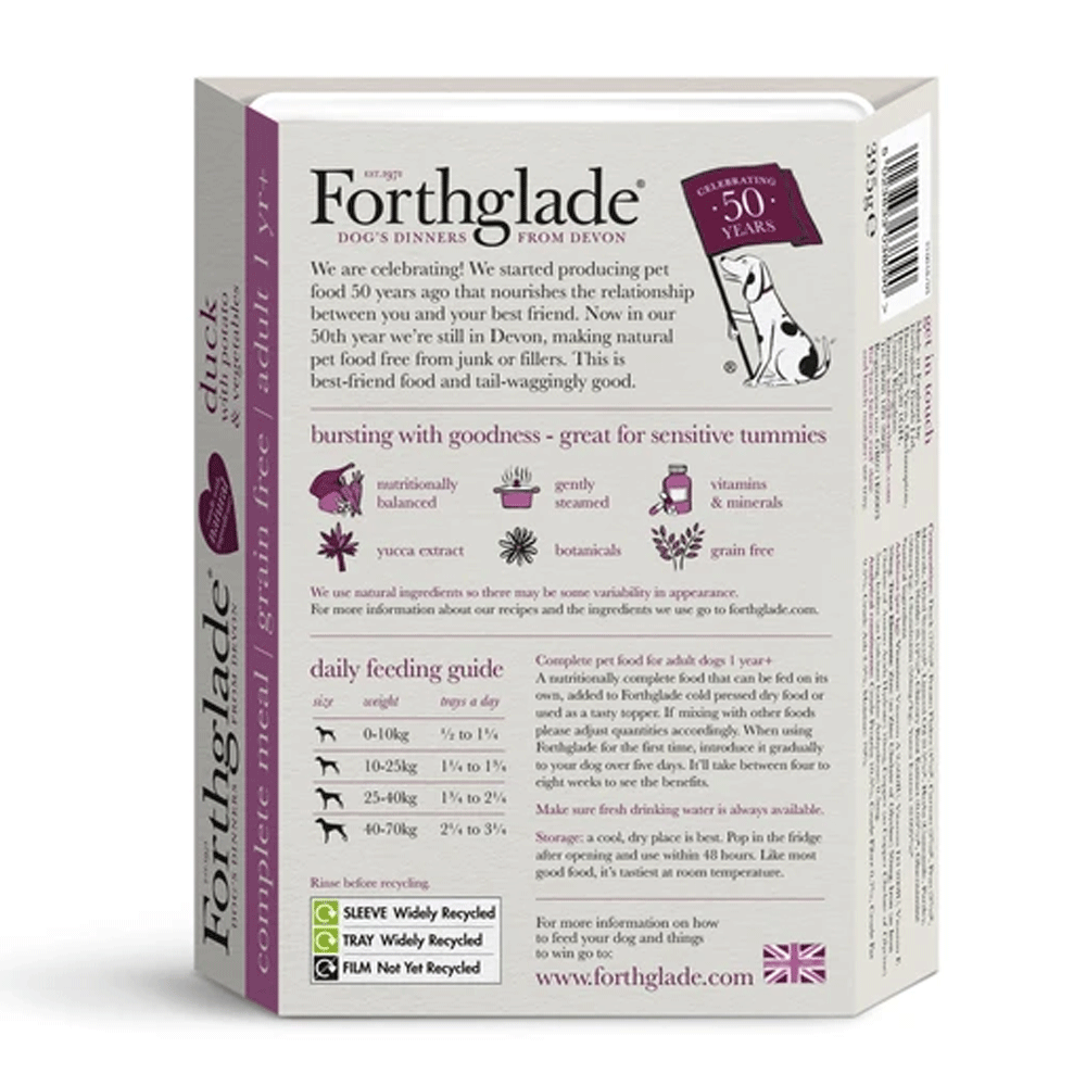 Forthglade Complete Grain Free Duck Adult Dog Food