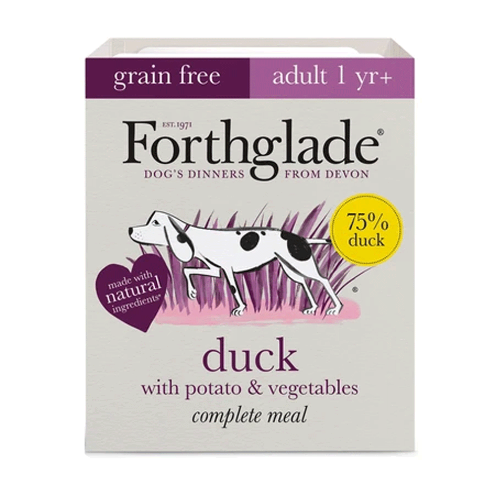 Forthglade Complete Grain Free Duck Adult Dog Food 395g