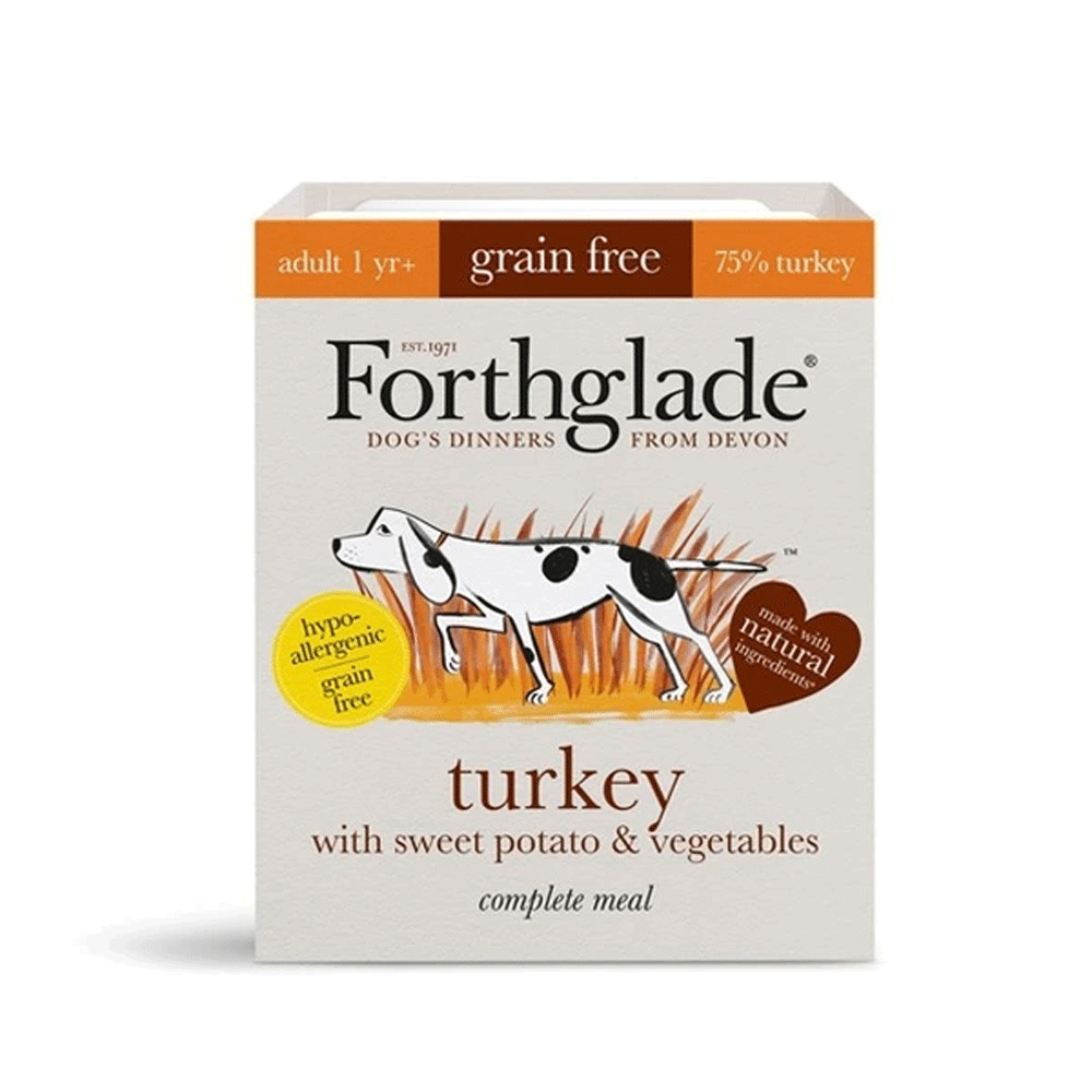 Forthglade Complete Grain Free Turkey Adult Dog Food 395g