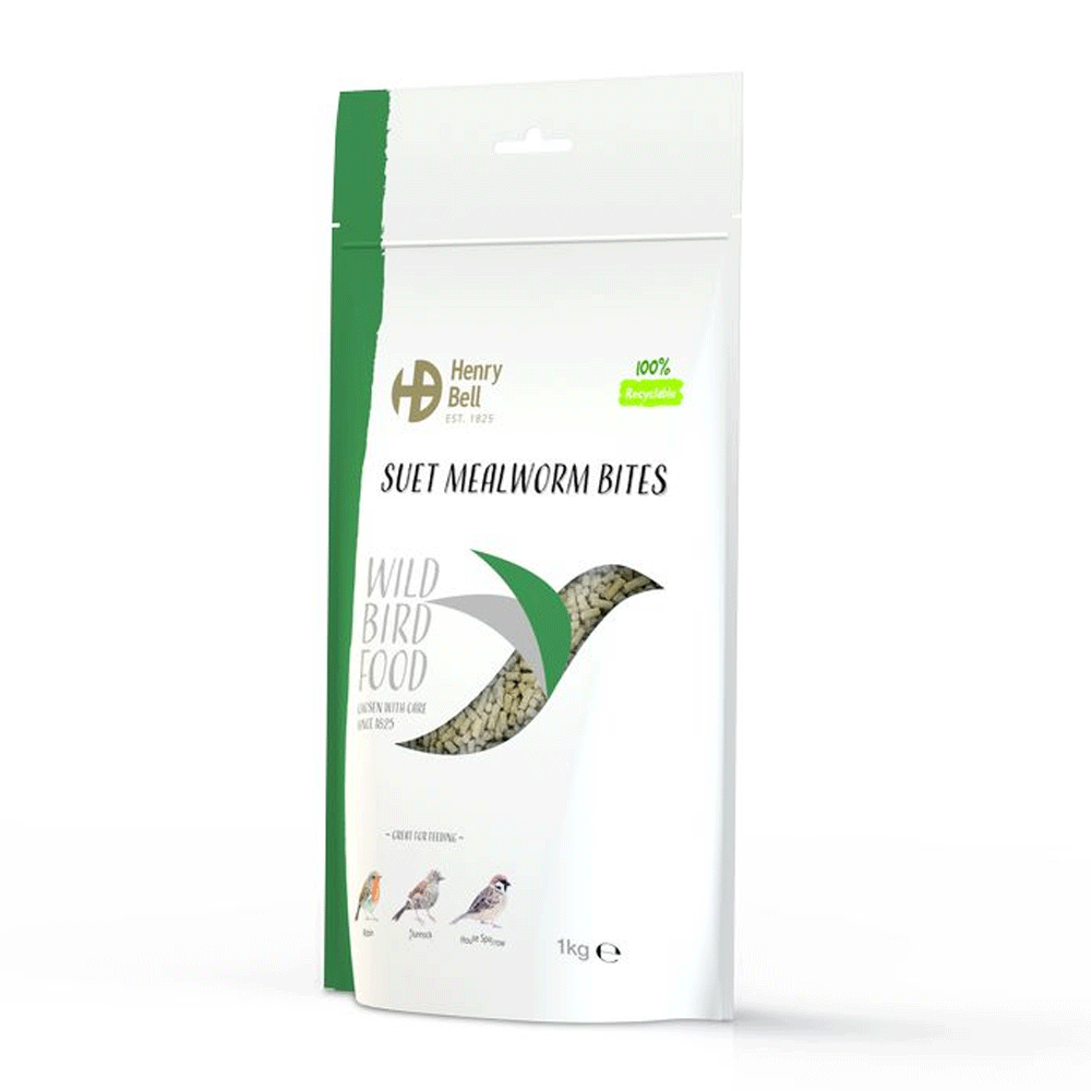 Henry Bell Mealworm Suet Bites 1kg