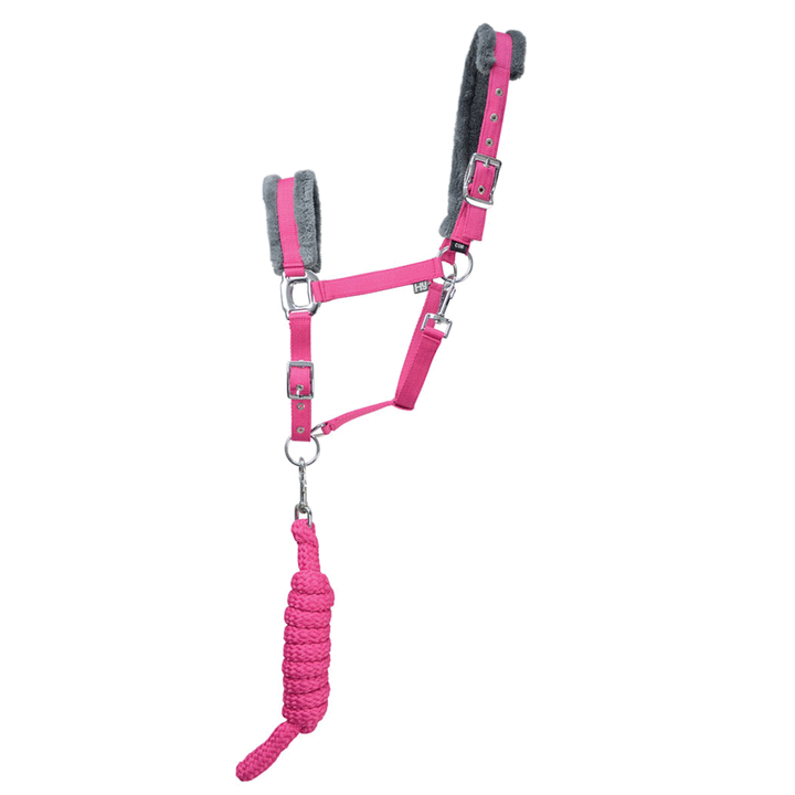 The Hy Sport Active Headcollar & Leadrope in Pink#Pink