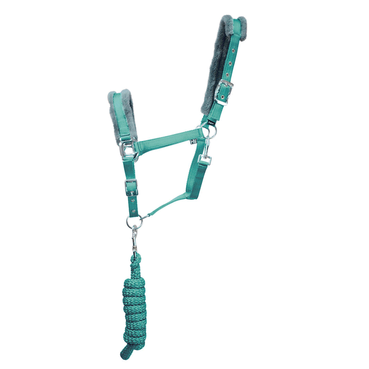 The Hy Sport Active Headcollar & Leadrope in Emerald Green#Emerald Green