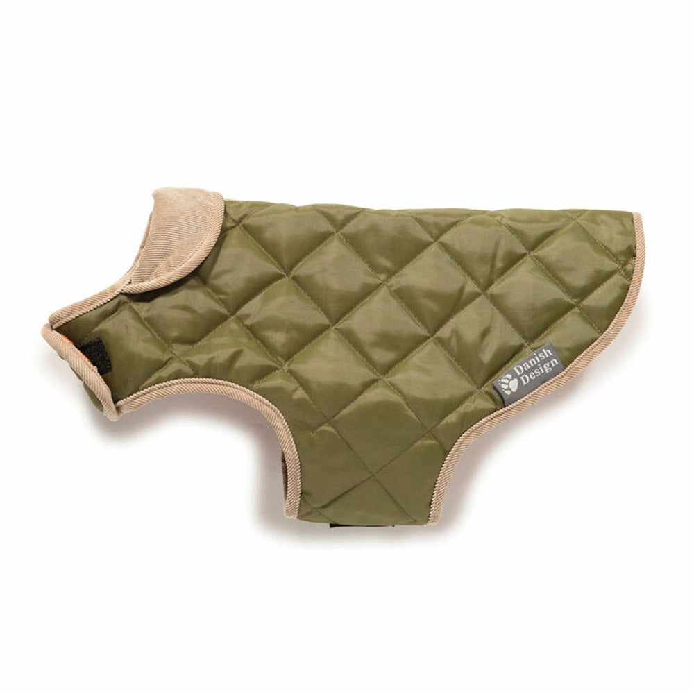 The Danish Design Quilted Dog Coat in Green#Green