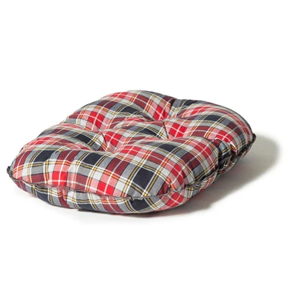Danish Design Lumberjack Quilted Mattress Dog Bed in Red#Red