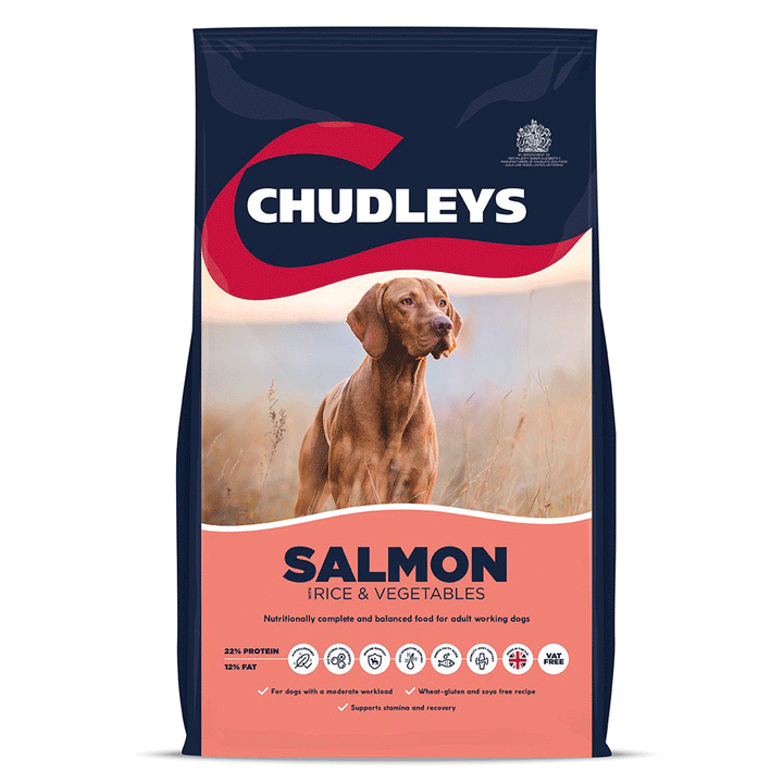 Chudleys Salmon Working Dog Food with Rice & Vegetables 14kg