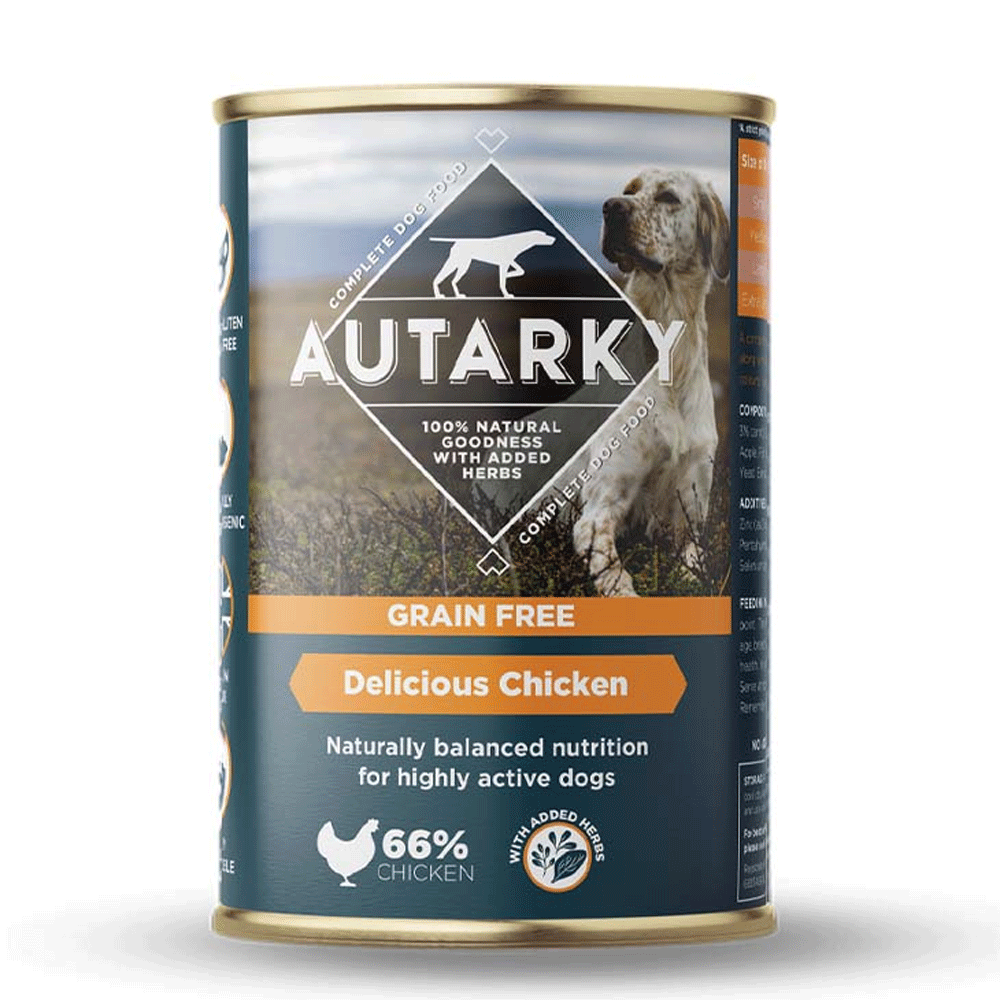 Autarky Grain Free Delicious Chicken Wet Dog Food 12x395g 12 x 395g