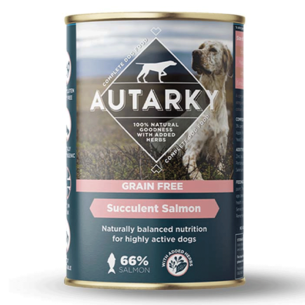 Autarky Grain Free Succulent Salmon Wet Dog Food 12x395g 12 x 395g