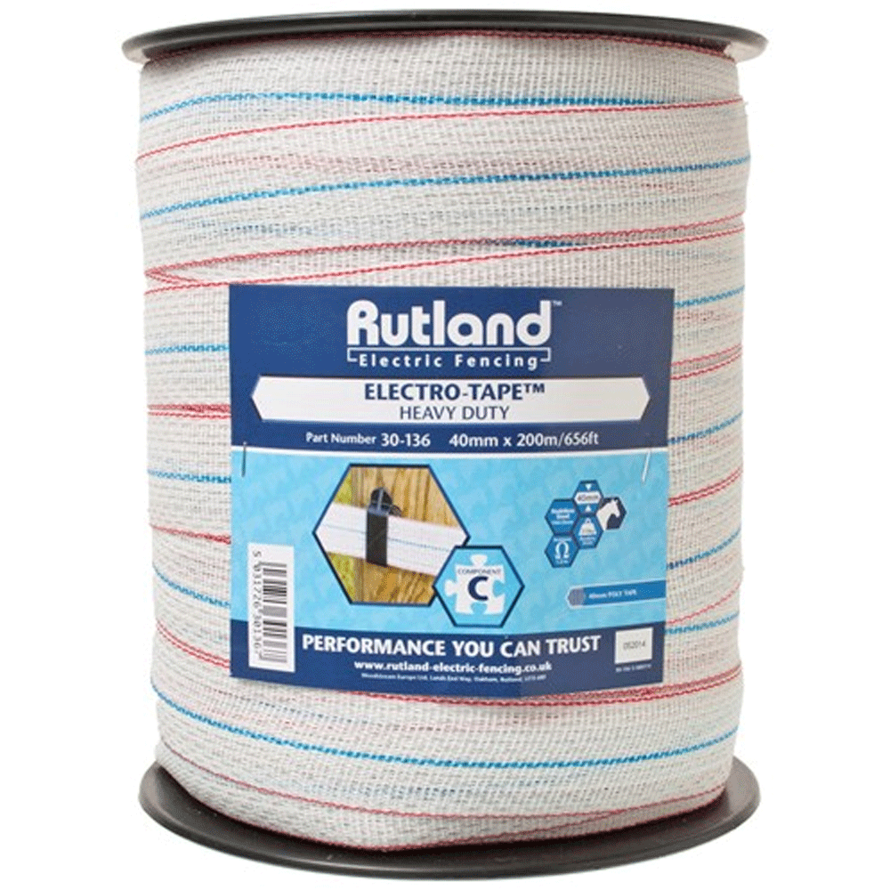 Rutland Fence Tape 200m 30-136 Roll 200m