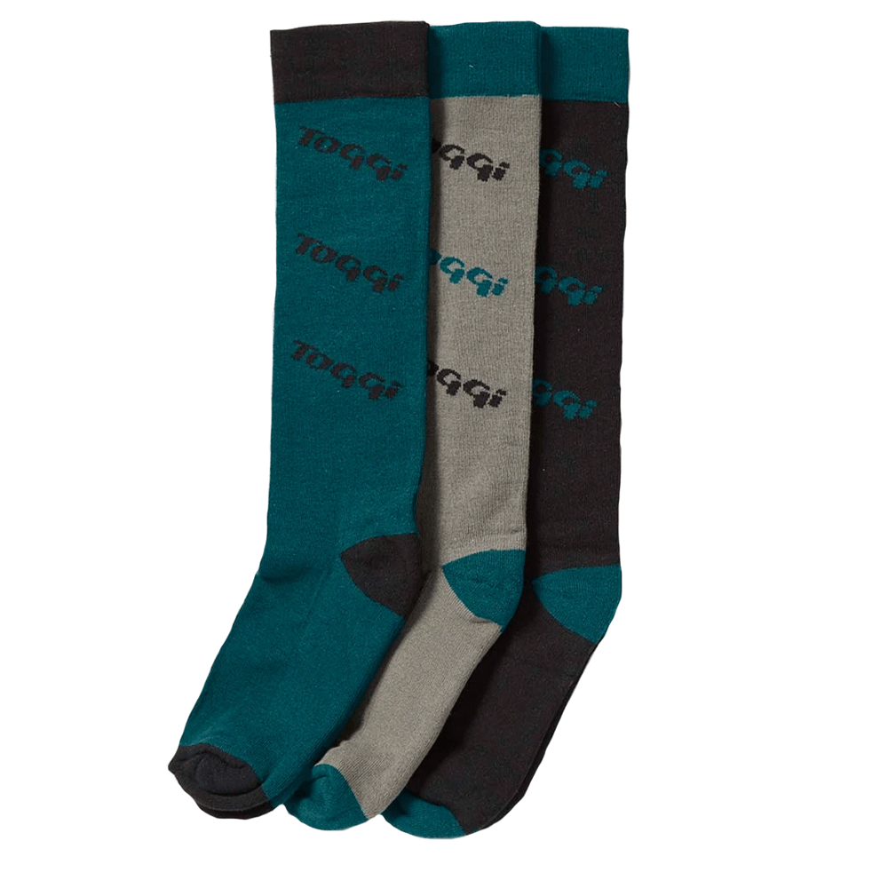 The Toggi Ladies Logo Eco Socks Multi Pack in Multi-Print#Multi-Print