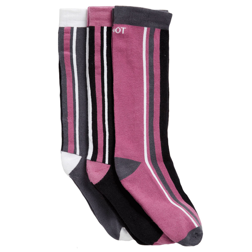 The Toggi Ladies Eco Stripe Socks Multi Pack in Multi-Print#Multi-Print