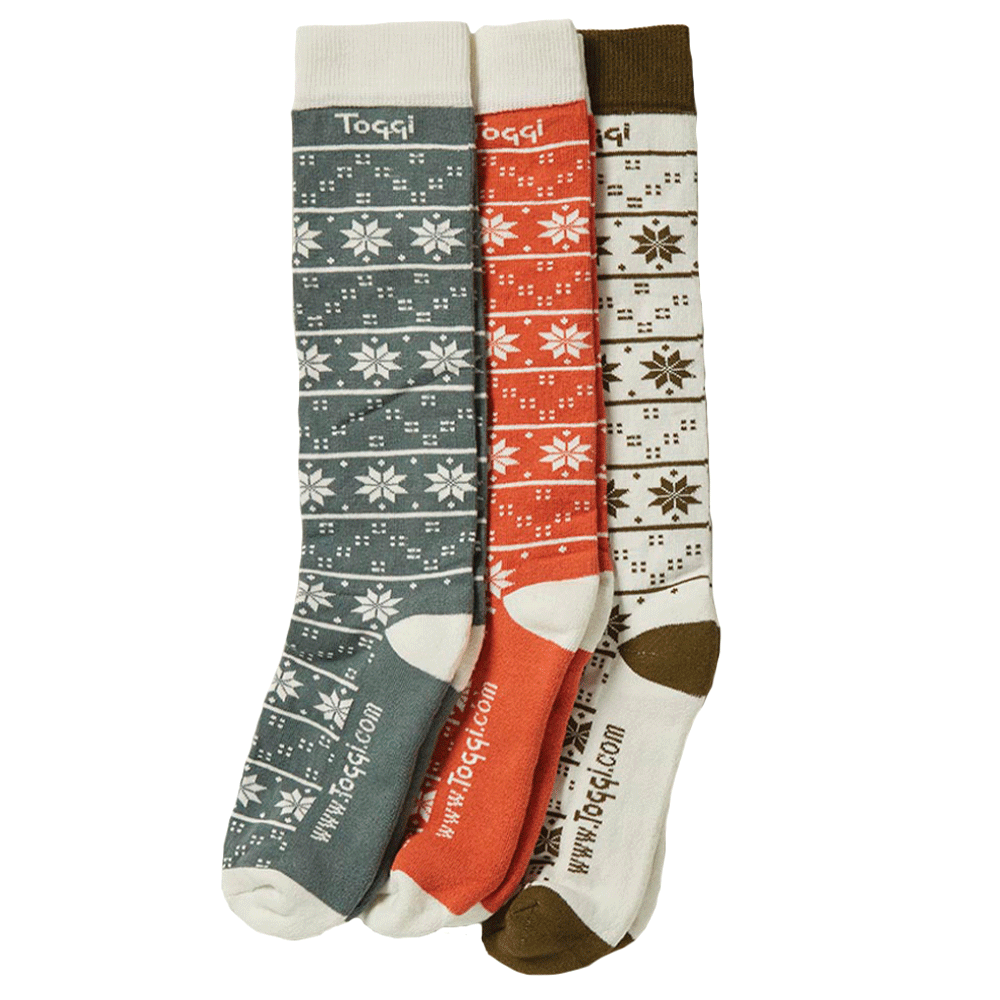 The Toggi Fairisle Socks - 3 Pack in Multi-Coloured#Multi-Coloured