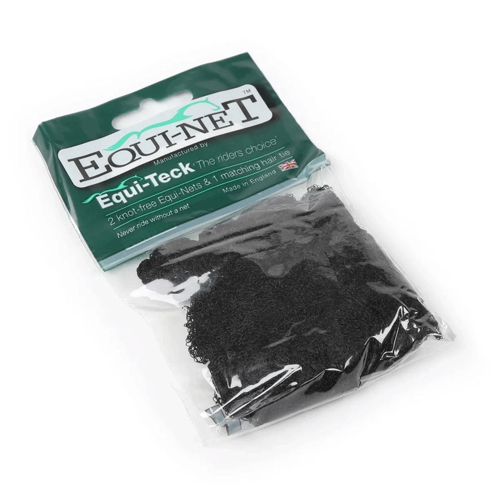 The Shires Equi-net Hairnets in Black#Black