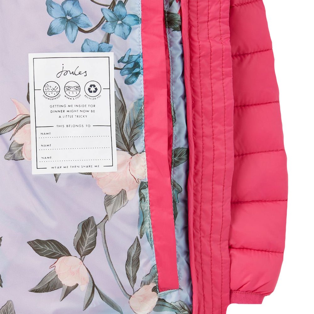 Joules Girls Kinnaird Showerproof Packable Padded Jacket