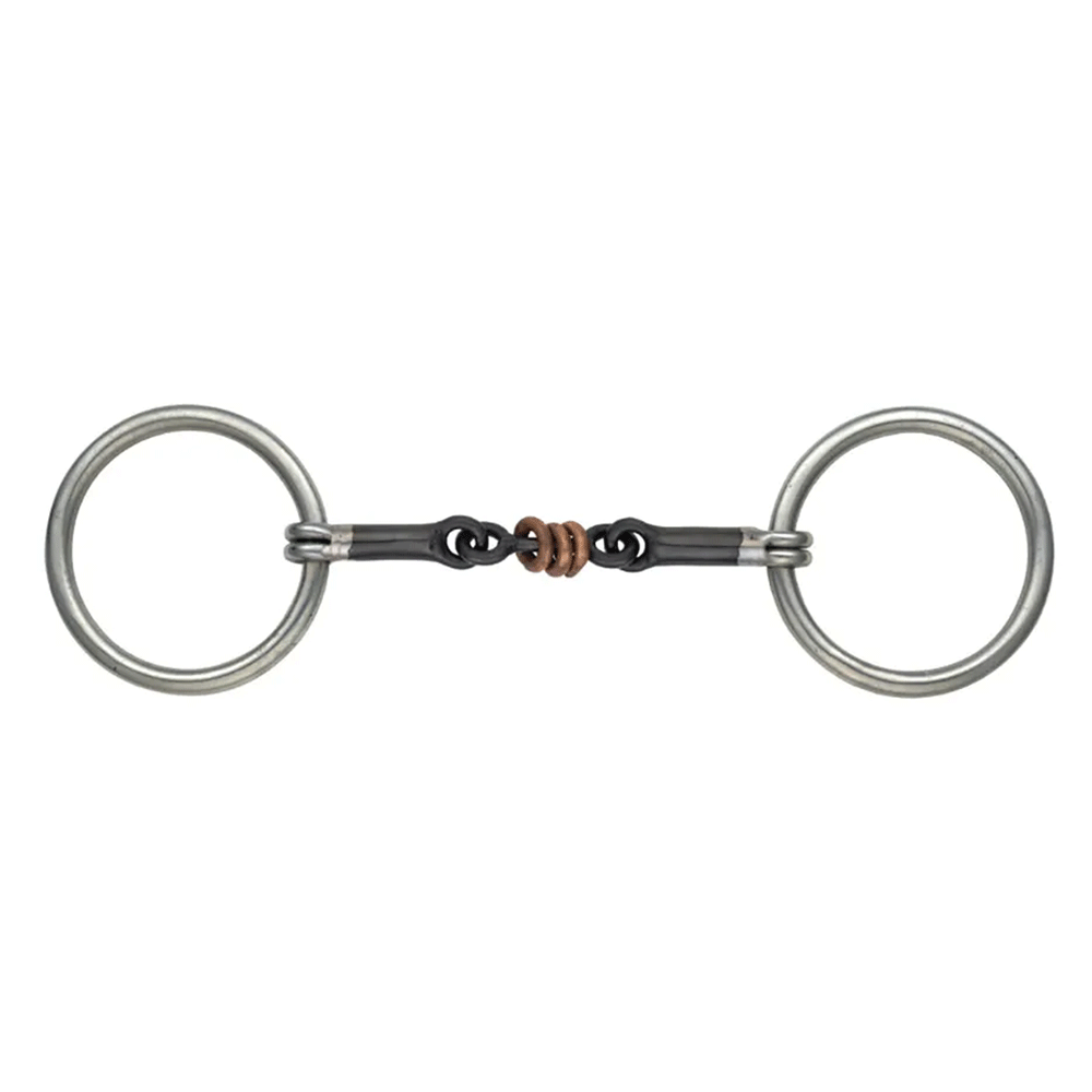 Sweet Iron Copper Roller Snaffle 5 inch