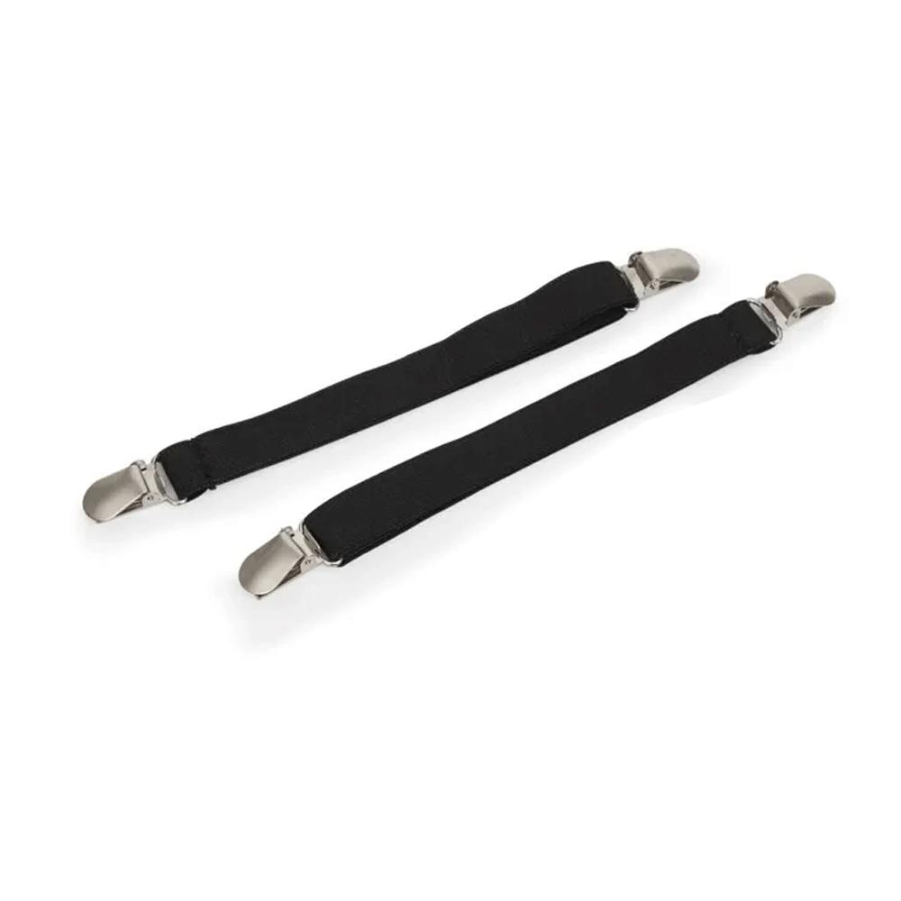 The Shires Elastic Jodhpur Clips in Black#Black