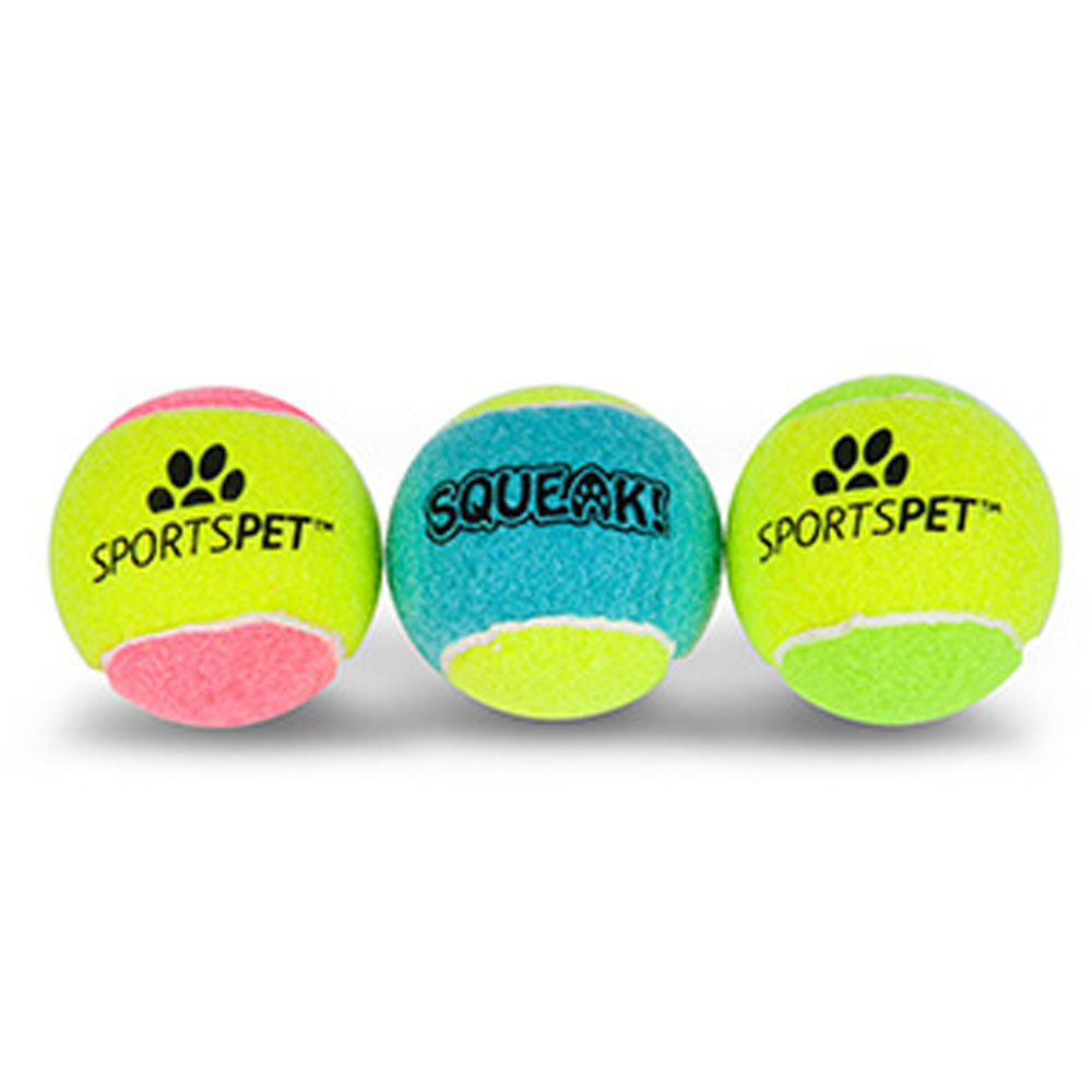 Sportspet Dog Tennis Ball with Squeaker