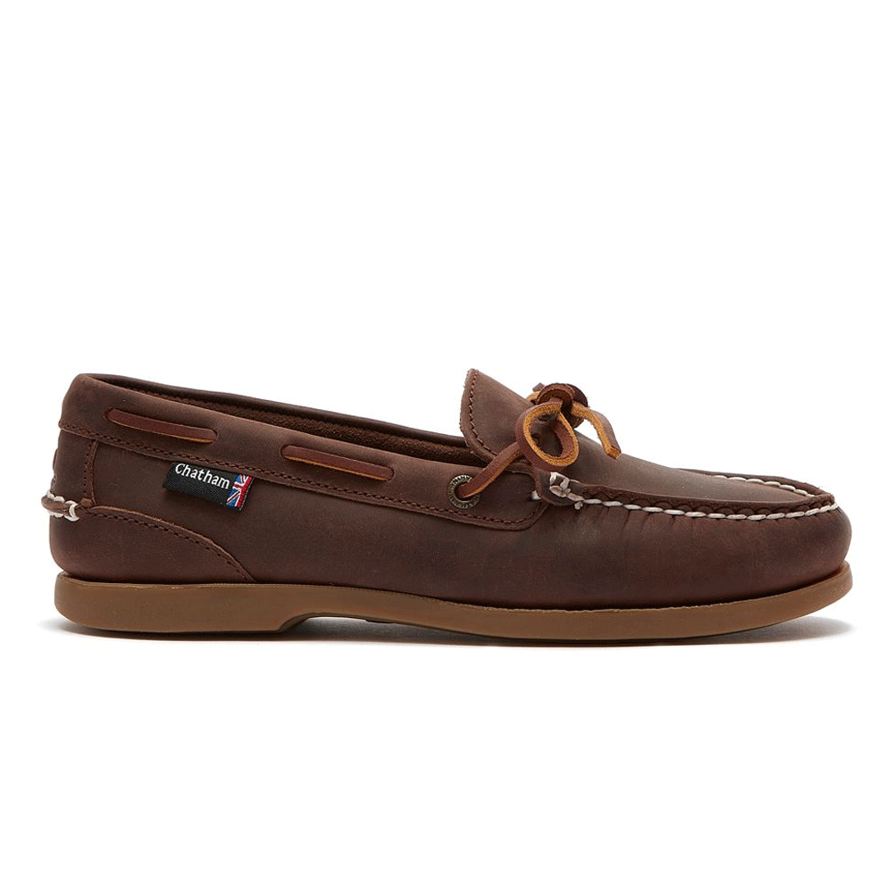 The Chatham Ladies Olivia G2 Deck Shoes in Chocolate#Chocolate